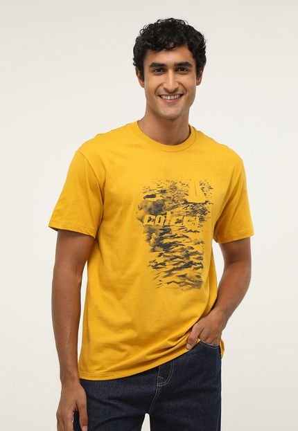 Camiseta Colcci Logo Amarela - Marca Colcci