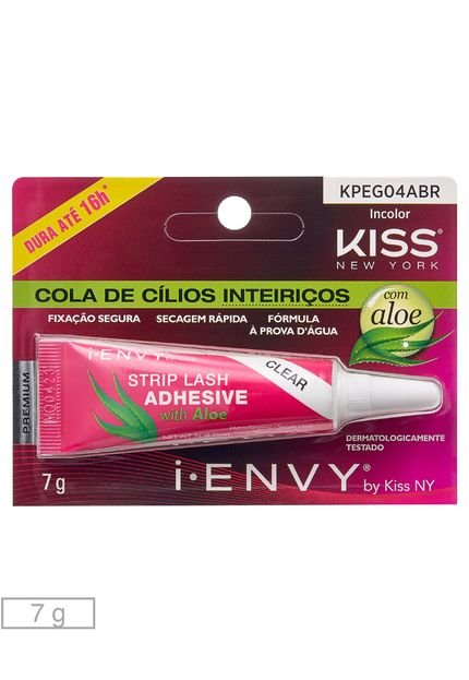 Cola para Cílios Aloe Incolor Kiss New York - Marca Kiss New York