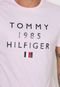Camiseta Tommy Hilfiger Logo Rosa - Marca Tommy Hilfiger