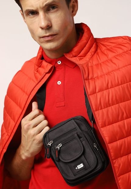 Bolsa Shoulder Bag Transversal Masculina Star Shop Preto - Marca STAR SHOP