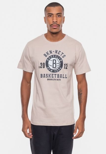 Camiseta NBA Masculina Town Brooklyn Nets Cinza Chateu - Marca NBA