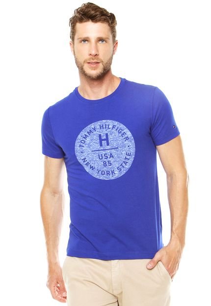 Camiseta Tommy Hilfiger Estampada Azul - Marca Tommy Hilfiger