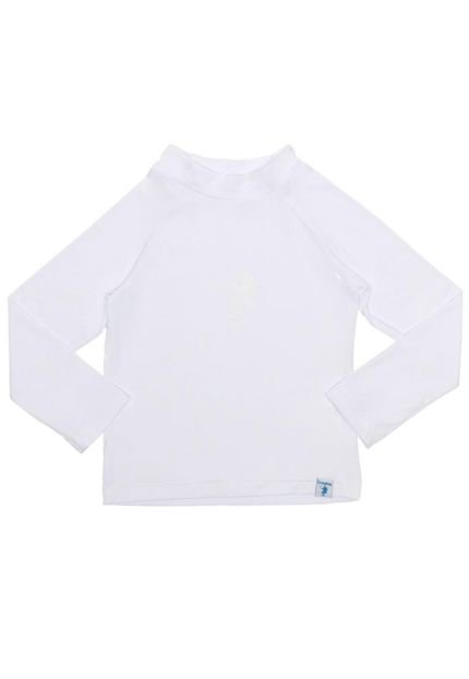 Blusa infantil de proteção solar FPU 50  Branca - Marca Ecoeplay