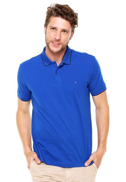 Camisa Polo Aramis Regular Fit Azul - Marca Aramis