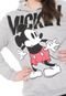 Moletom Flanelado Fechado Cativa Disney Plus Mickey Cinza - Marca Cativa Disney Plus
