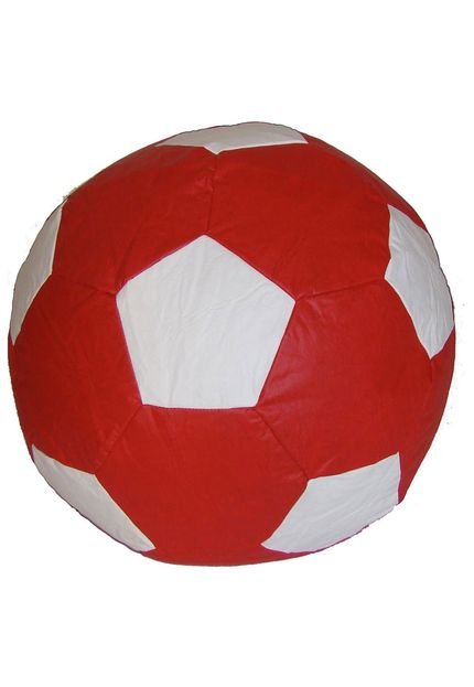 Puff Ball Futebol Infantil Pop Vermelho - Marca Stay Puff