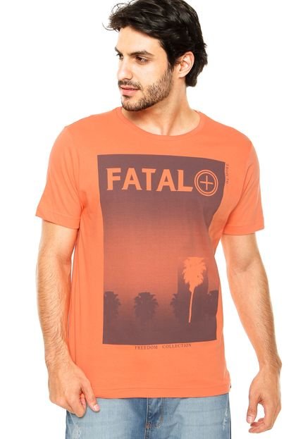 Camiseta Fatal Estampada Laranja - Marca Fatal Surf