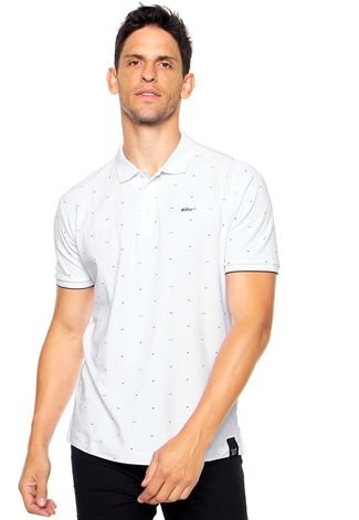 Camisa Polo Ellus Full Print Branca