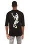 Camiseta Blunt Raglan Caio G. Mermaid Preta - Marca Blunt
