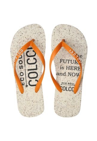 Chinelo Colcci Lettering Bege