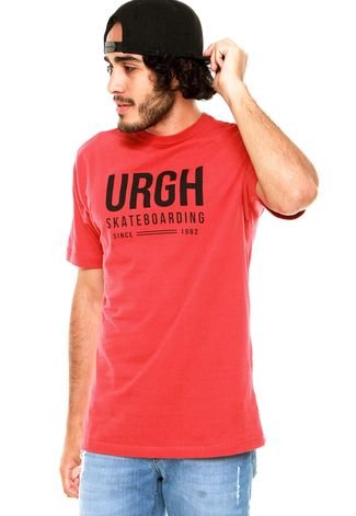 Camiseta Urgh Skateboarding Vermelha