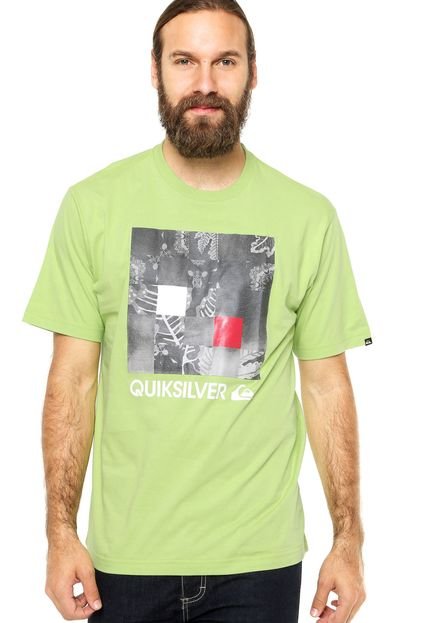Camiseta Manga Curta Quiksilver Jungle Checks Verde - Marca Quiksilver