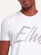 Camiseta Ellus Masculina Maxi Logo Classic Brush Branca - Marca Ellus