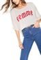 Camiseta Cropped Triton Femme Bege - Marca Triton