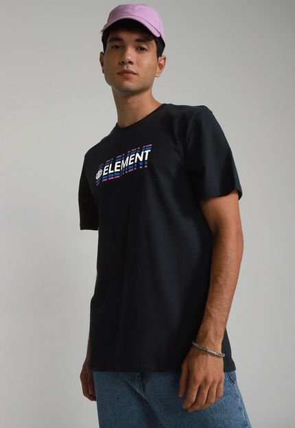 Camiseta Element Shadow Logo Preta - Marca Element