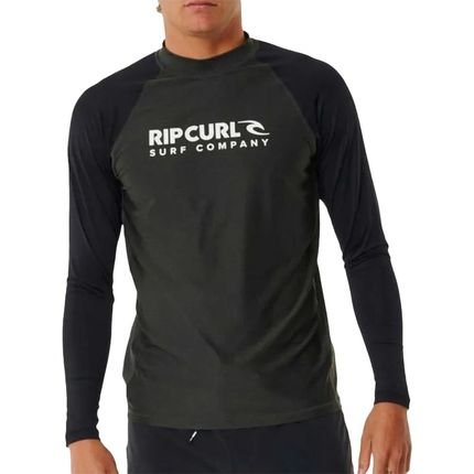 Camiseta Rip Curl Surf ShockUPF L/S SM24 Black Marle - Marca Rip Curl