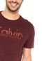 Camiseta Calvin Klein Jeans Estampada Vinho - Marca Calvin Klein Jeans