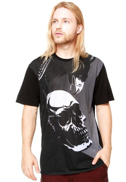 Camiseta MCD Black Bird & Skull Preta - Marca MCD