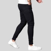 Kit 2 Calça Jeans Masculina Preta Skinny Premium com Elastano e Costura Reforçada Preta - Marca TEX JEANS