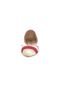 Sapatilha Petite Jolie Semi Aberta Bico Fino Estampa Vermelha - Marca Petite Jolie