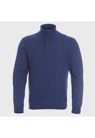 Sweater Medio Cierre Azul McGregor