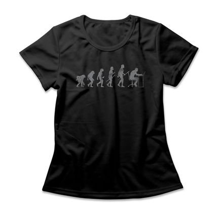 Camiseta Feminina Information Age Evolution - Preto - Marca Studio Geek 