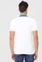 Camisa Polo Lacoste Slim Color Block Branca/Verde - Marca Lacoste