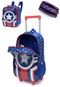 Kit Mochila Rodinhas Infantil Escolar Menino Creche Rodinha Lancheira Estojo - Marca Polo One