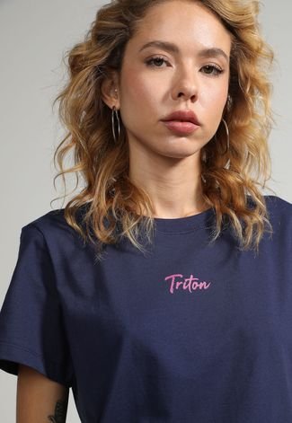 Camiseta Triton Logo Azul-Marinho
