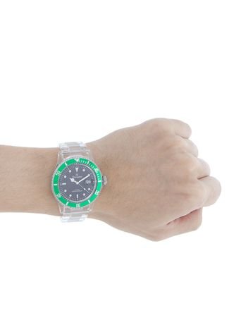 Relógio Feminino Champion Transparente Verde