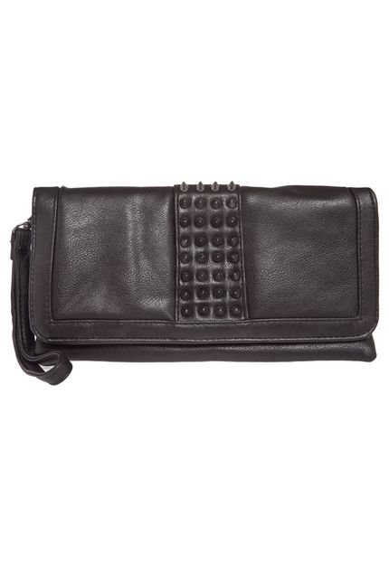 Clutch FiveBlu Tachas Preta - Marca FiveBlu