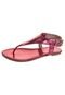 Rasteira My Shoes Metalizada Color Rosa - Marca My Shoes