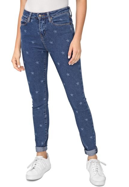 Calça Jeans Tommy Jeans Skinny Estrelas Azul - Marca Tommy Jeans