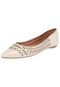 Sapatilha AZALEIA Bico Fino Off-White - Marca AZALEIA