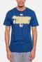 Camiseta NBA Hand On Ball Golden State Warriors Azul Indigo - Marca NBA