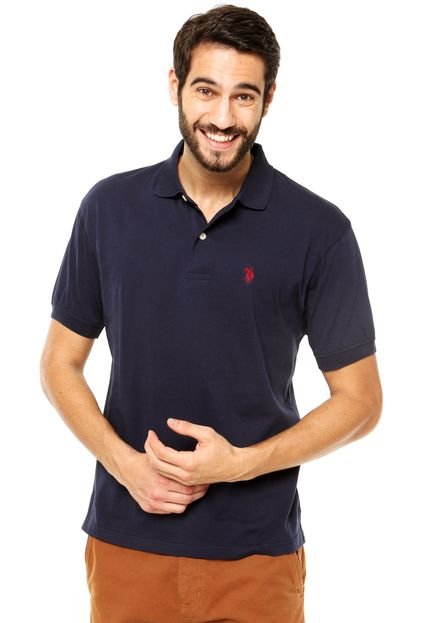 Camisa Polo U.S. Polo Slim Azul - Marca U.S. Polo