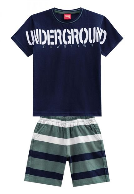 Conjunto Infantil Azul Marinho Kyly - Marca Kyly