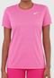 Camiseta Nike W Nk Dry Leg Cr Rosa - Marca Nike