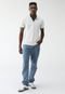 Camisa Polo Colcci Reta Linho Off-White - Marca Colcci