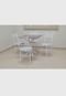 Conjunto Cozinha Sevilha 0,75 com Granito c/4 cadeiras Vitoria AçoMix Branco - Marca Açomix