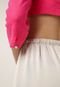 Blusa Cropped Linho Lez a Lez Mangas Bufantes Pink - Marca Lez a Lez