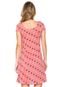 Vestido FiveBlu Curto Decote Redondo Rosa - Marca FiveBlu