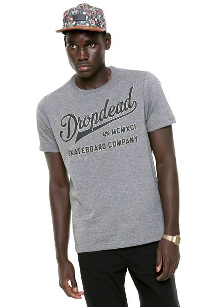 Camiseta Drop Dead DD Label Cinza - Marca Drop Dead