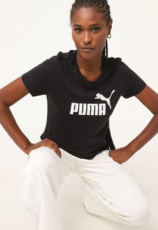 Camiseta Puma Logo Preta