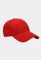 Boné Aba Curva Curvada Resina Premium Liso Masculino Dad Hat Strapback Ajustável Fitão Vermelho - Marca Resina