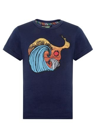 Camiseta HD Hawaiian Dreams Infantil Onda Azul