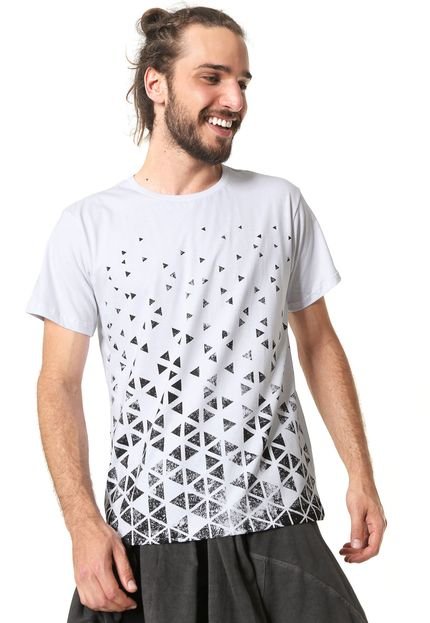 Camiseta FiveBlu Triângulo Branca - Marca FiveBlu