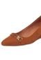 Scarpin DAFITI SHOES Enfeite Caramelo - Marca DAFITI SHOES