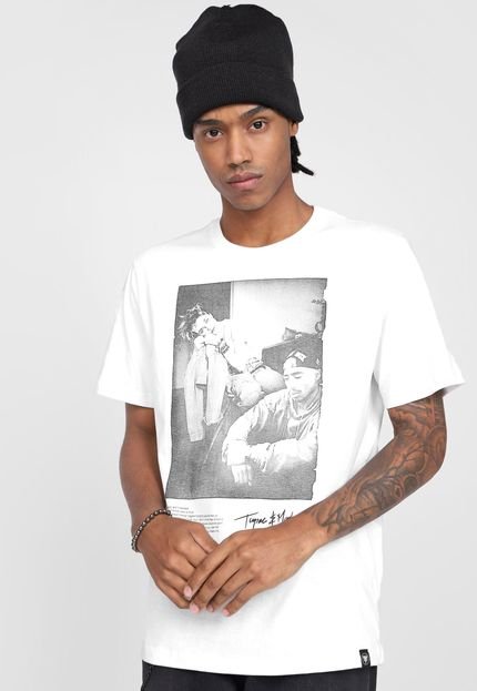 Camiseta Cavalera Tupac e Madonna Branca - Marca Cavalera