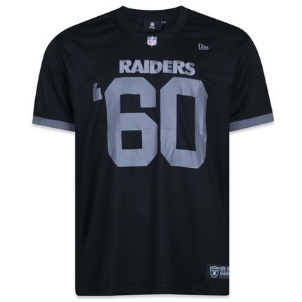 Camiseta New Era Jersey Las Vegas Raiders Preto - Marca New Era